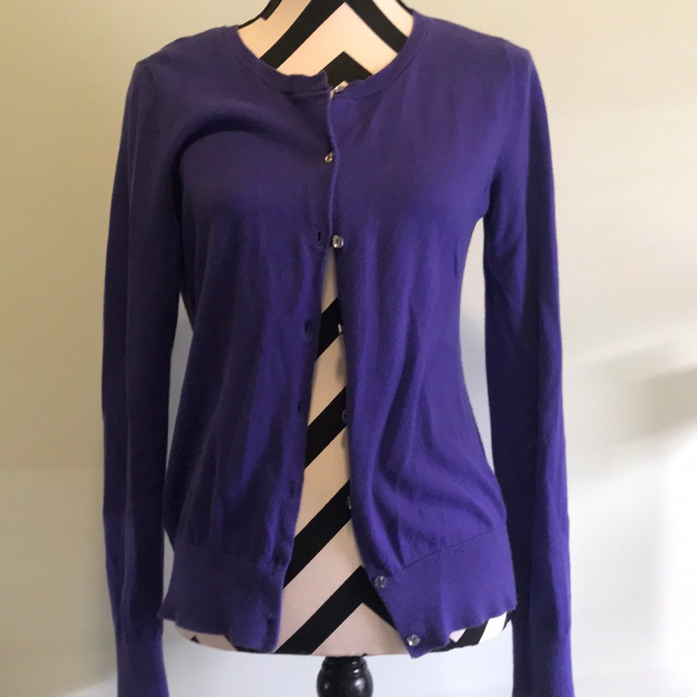 Blue cardigan